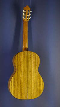 Juan Aguilera, Modell Estudio 3, klassische Gitarre Zeder, Mongoy, R&uuml;ckseite