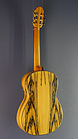 Ricardo Moreno, Modell C-E, Konzertgitarre Fichten- oder Zederdecke, White Ebony, R&uuml;ckseite
