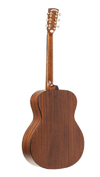 Crafter Lite T16, matt lackierte Akustikgitarre in Orchestra Form mit massiver Fichtendecke und Mahagoni an Zarge und Boden, R&uuml;ckseite