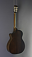 Faith Legacy Dark Roast Earth Cut/Electro Akustikgitarre in Patrick James Eggle "Earth" Form, massives dark roasted Afrikanisches Khaya Mahagoni mit Cutaway und Flex T-Blend Tonabnehmer, R&uuml;ckseite