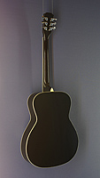James Neligan Steelstring Gitarre, Mini-Jumbo-Form, Mahagoni, schwarz, R&uuml;ckansicht